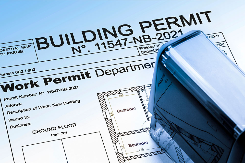 metal building permits Texas process example